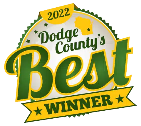 Dodge County's best winner award logo.